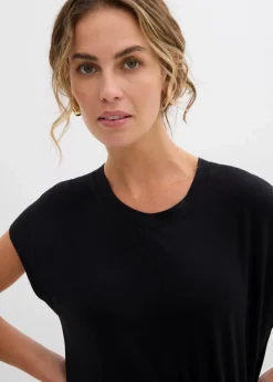 bonprix Shirts & Tops^Shirt aus softem Viskose-Mix schwarz