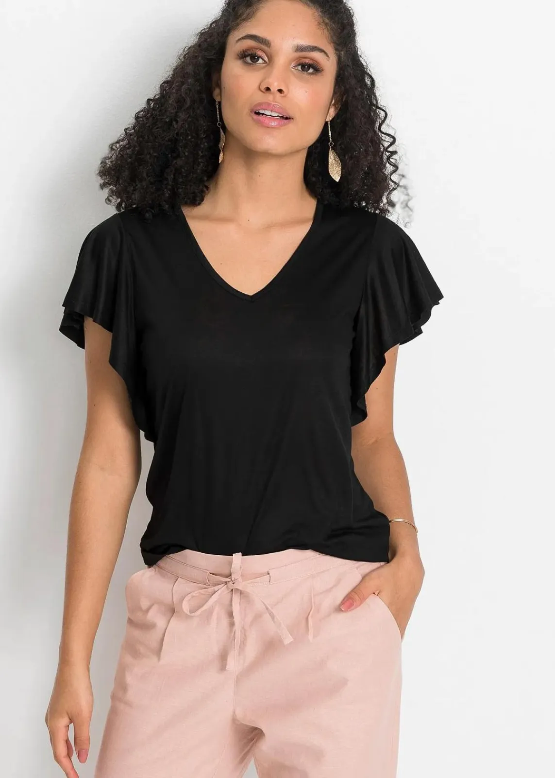 bonprix Shirts & Tops^Shirt aus softer Viskose schwarz