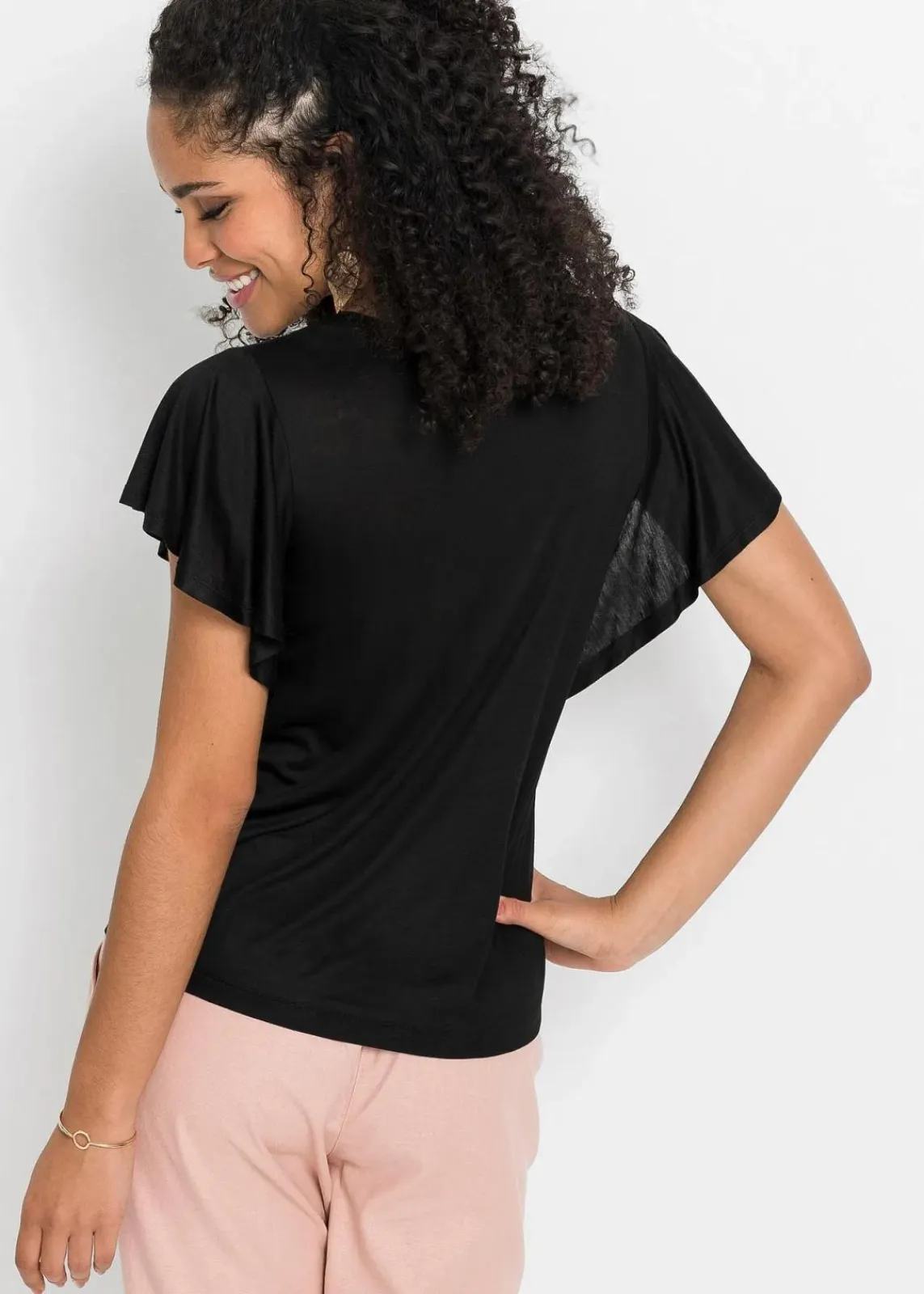 bonprix Shirts & Tops^Shirt aus softer Viskose schwarz