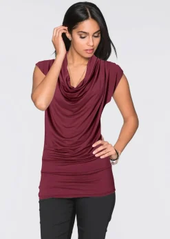 bonprix Shirts & Tops|Nachhaltigere Materialien^Shirt aus Viskose-Mix bordeaux