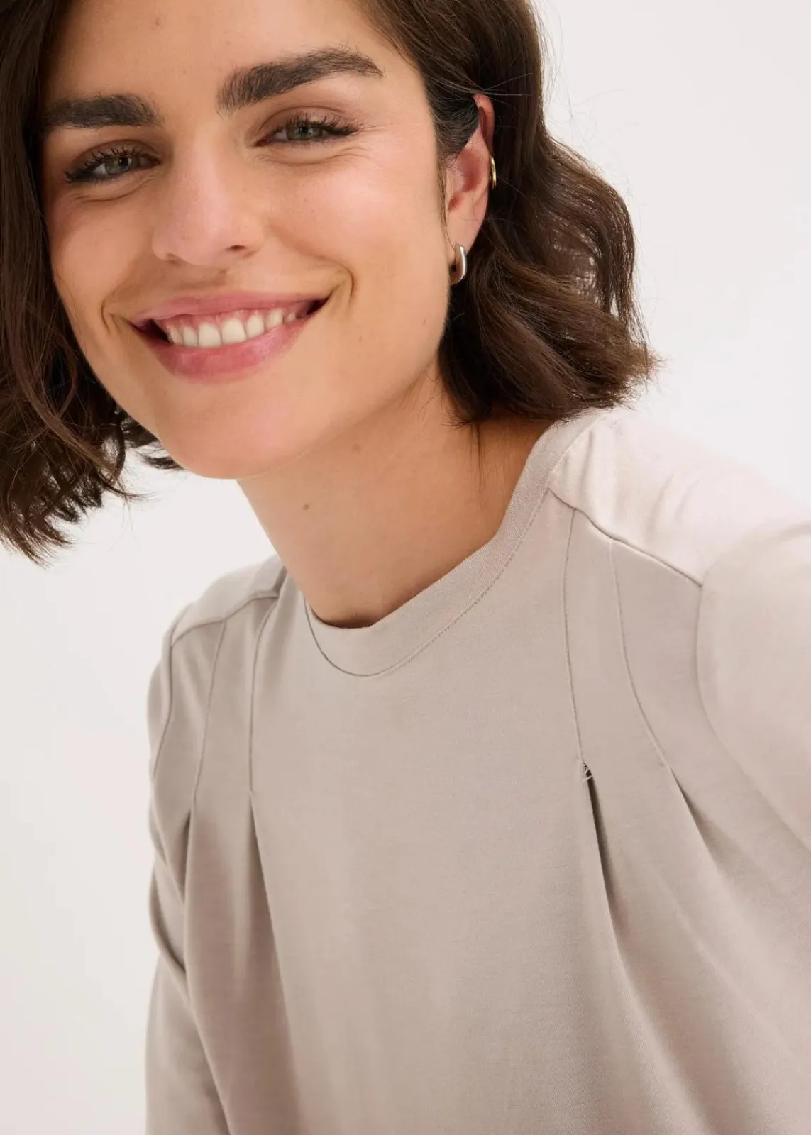 bonprix Shirts & Tops|Nachhaltigere Materialien^Shirt aus Viskose-Mix steingrau