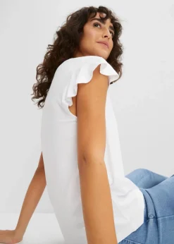 bonprix Nachhaltigere Materialien|Shirts & Tops^Shirt aus Viskose-Mix weiss