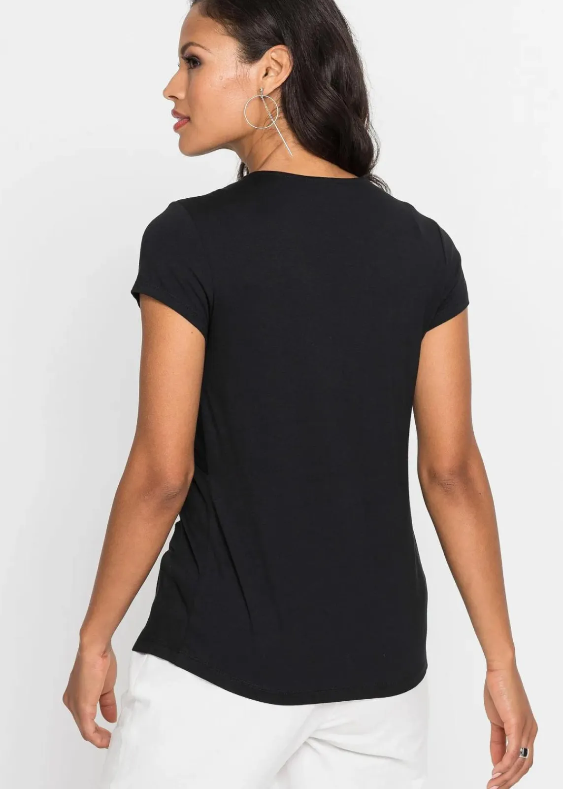 bonprix Shirts & Tops^Shirt aus Viskose-Mix schwarz