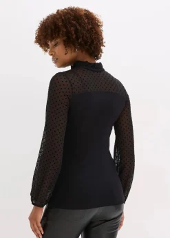 bonprix Nachhaltigere Materialien|Shirts & Tops^Shirt aus Viskose-Mix schwarz
