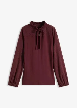 bonprix Shirts & Tops|Nachhaltigere Materialien^Shirt aus Viskose-Mix weinrot