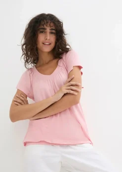bonprix Nachhaltigere Materialien|Shirts & Tops^Shirt aus Viskose-Mix bonbonrosa