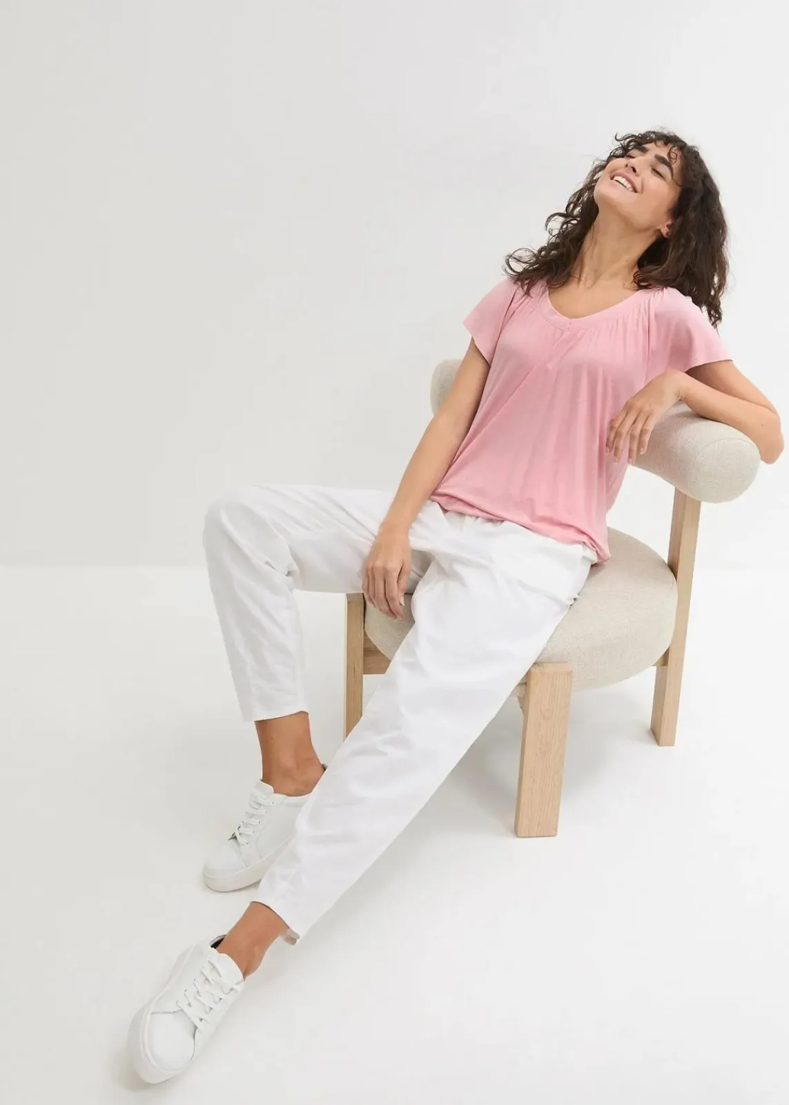 bonprix Nachhaltigere Materialien|Shirts & Tops^Shirt aus Viskose-Mix bonbonrosa