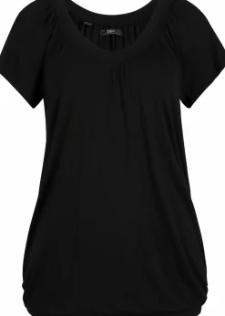 bonprix Shirts & Tops|Nachhaltigere Materialien^Shirt aus Viskose-Mix schwarz