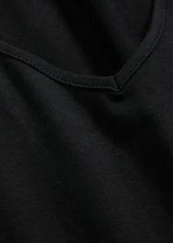 bonprix Bekleidung·Röcke|Basics^Shirt, extra lang schwarz