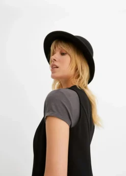 bonprix Shirts & Tops|Nachhaltigere Materialien^Shirt in asymmetrischer Länge dunkelgrau