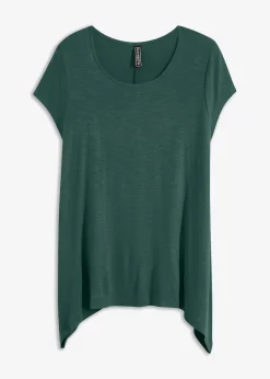 bonprix Nachhaltigere Materialien|Shirts & Tops^Shirt in asymmetrischer Länge mattgrün