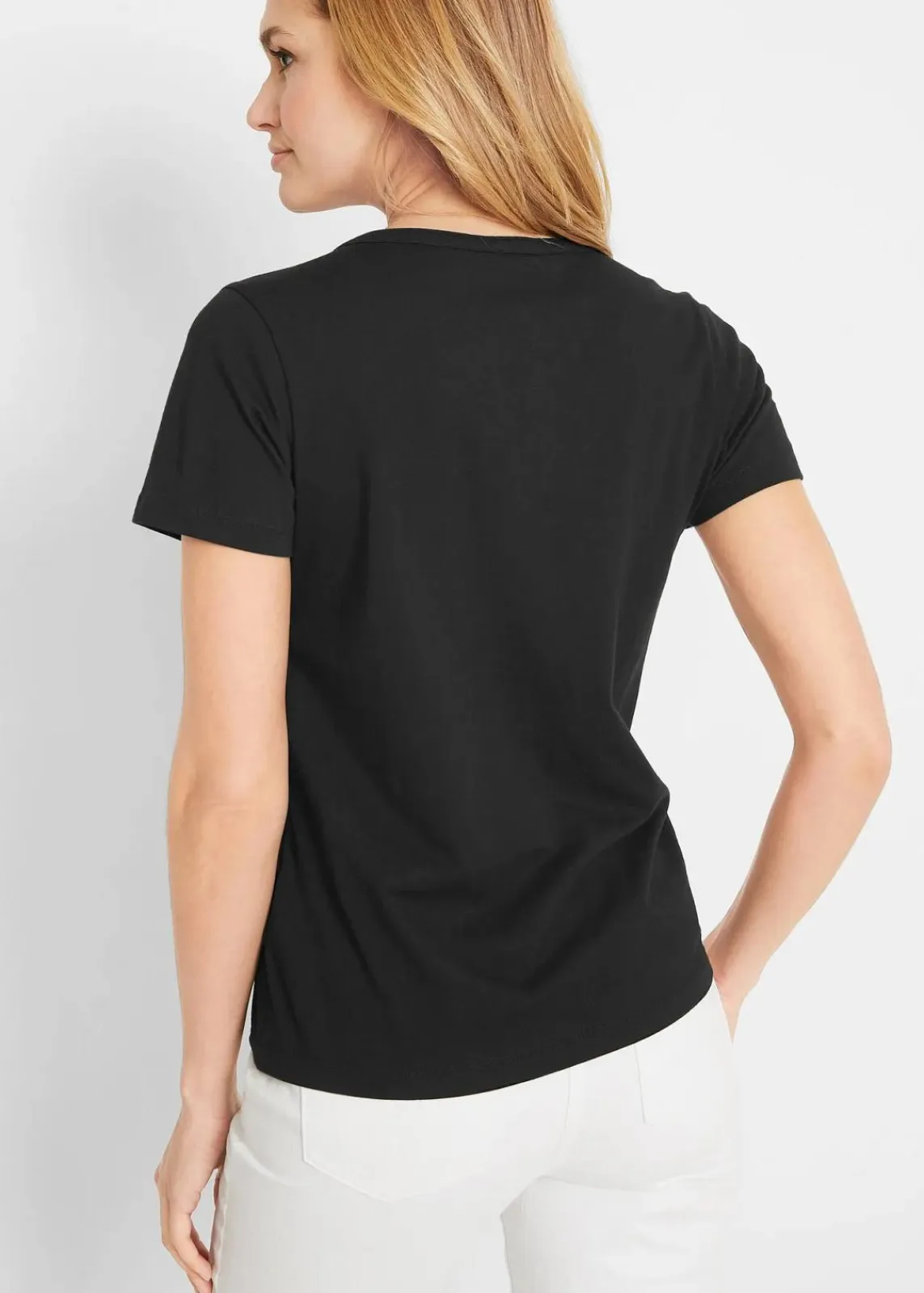 bonprix Shirts & Tops^Shirt mit dekorativem Ausschnitt schwarz