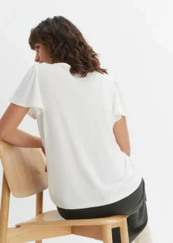 bonprix Shirts & Tops^Shirt mit Knopfleiste wollweiß