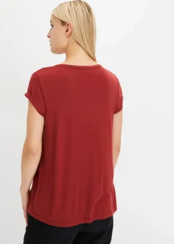 bonprix Shirts & Tops^Shirt mit Lochstickerei rotbraun