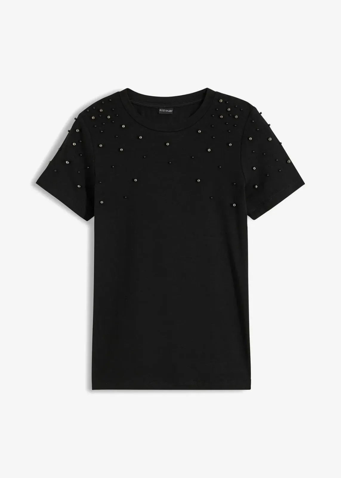 bonprix Shirts & Tops^Shirt mit Perlen-Applikation schwarz