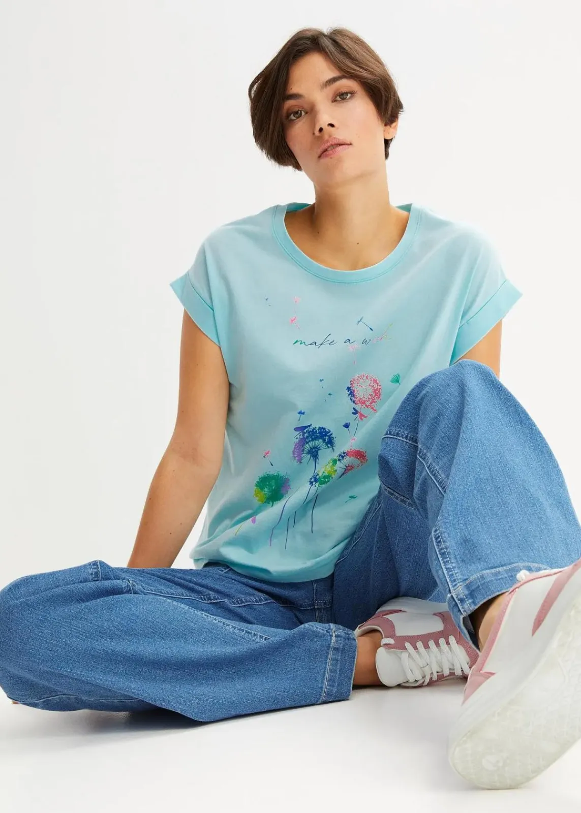bonprix Shirts & Tops^Shirt mit Pusteblumen polarmint bedruckt
