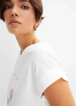 bonprix Shirts & Tops^Shirt mit Pusteblumen weiß bedruckt