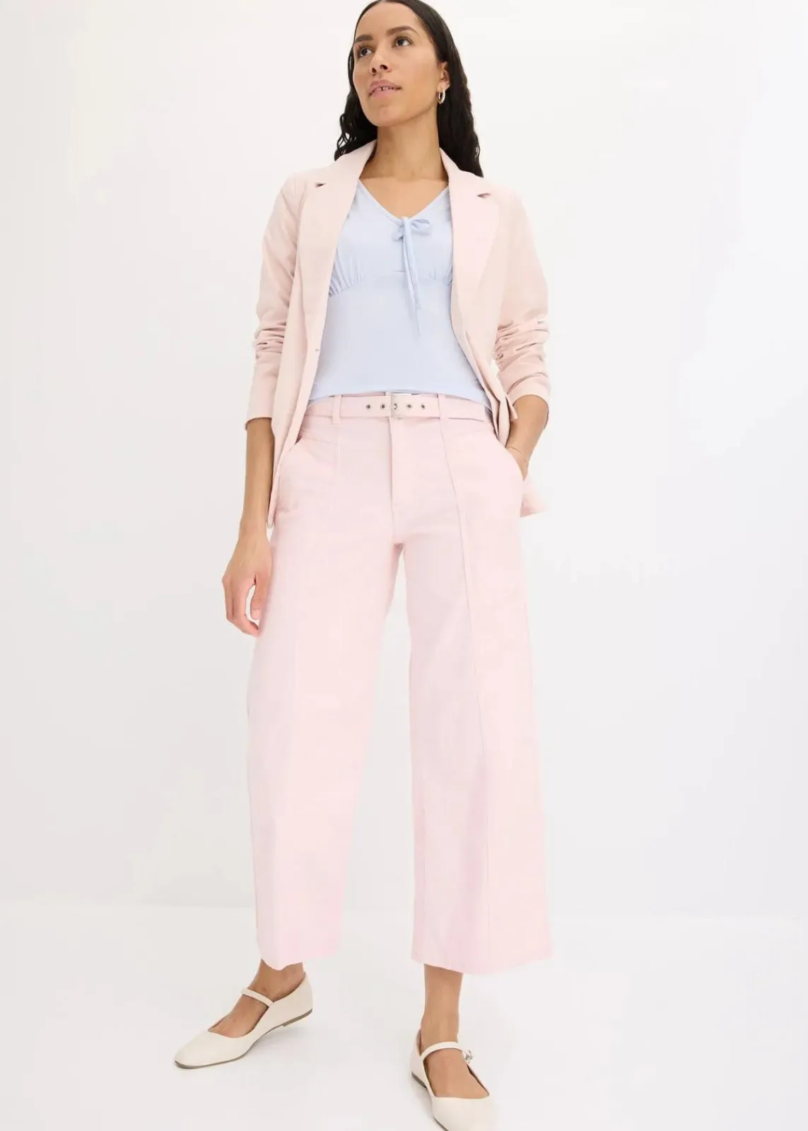 bonprix Shirts & Tops^Shirt mit Raffung zartblau