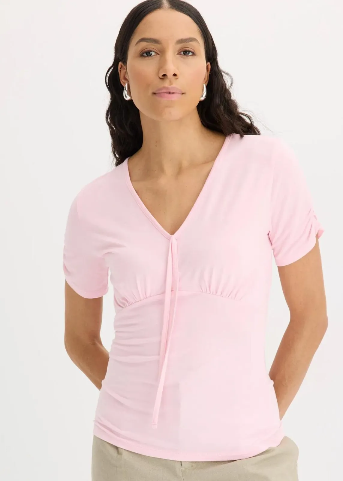 bonprix Shirts & Tops^Shirt mit Raffung kristallrosa