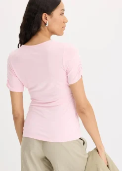 bonprix Shirts & Tops^Shirt mit Raffung kristallrosa
