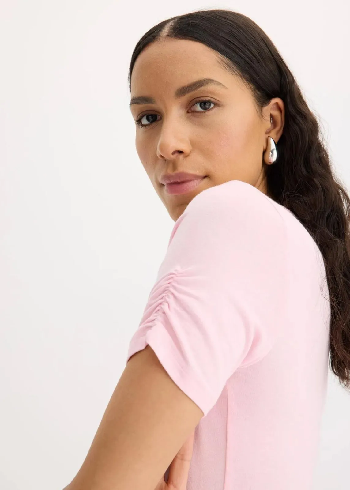 bonprix Shirts & Tops^Shirt mit Raffung kristallrosa