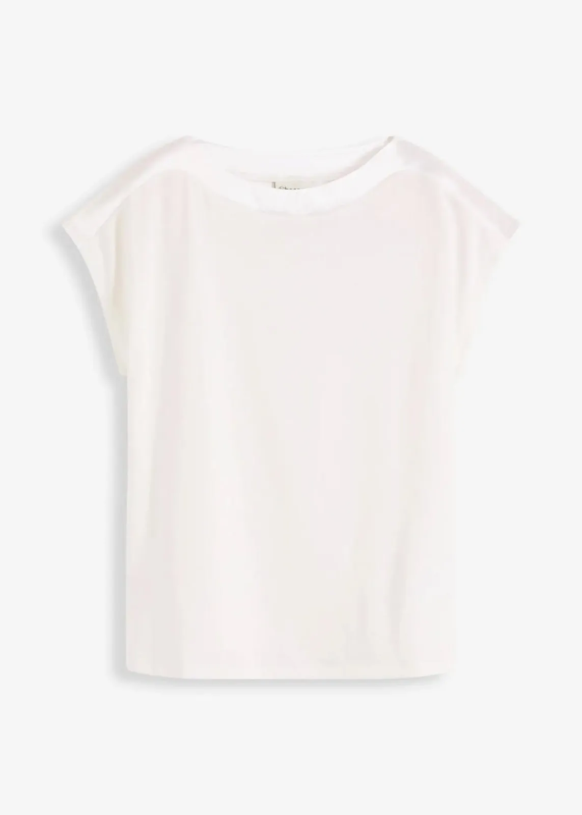 bonprix Shirts & Tops^Shirt mit Satinpasse wollweiß