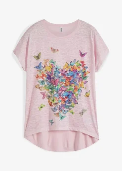 bonprix Shirts & Tops^Shirt mit Schmetterlingsdruck rosa bedruckt