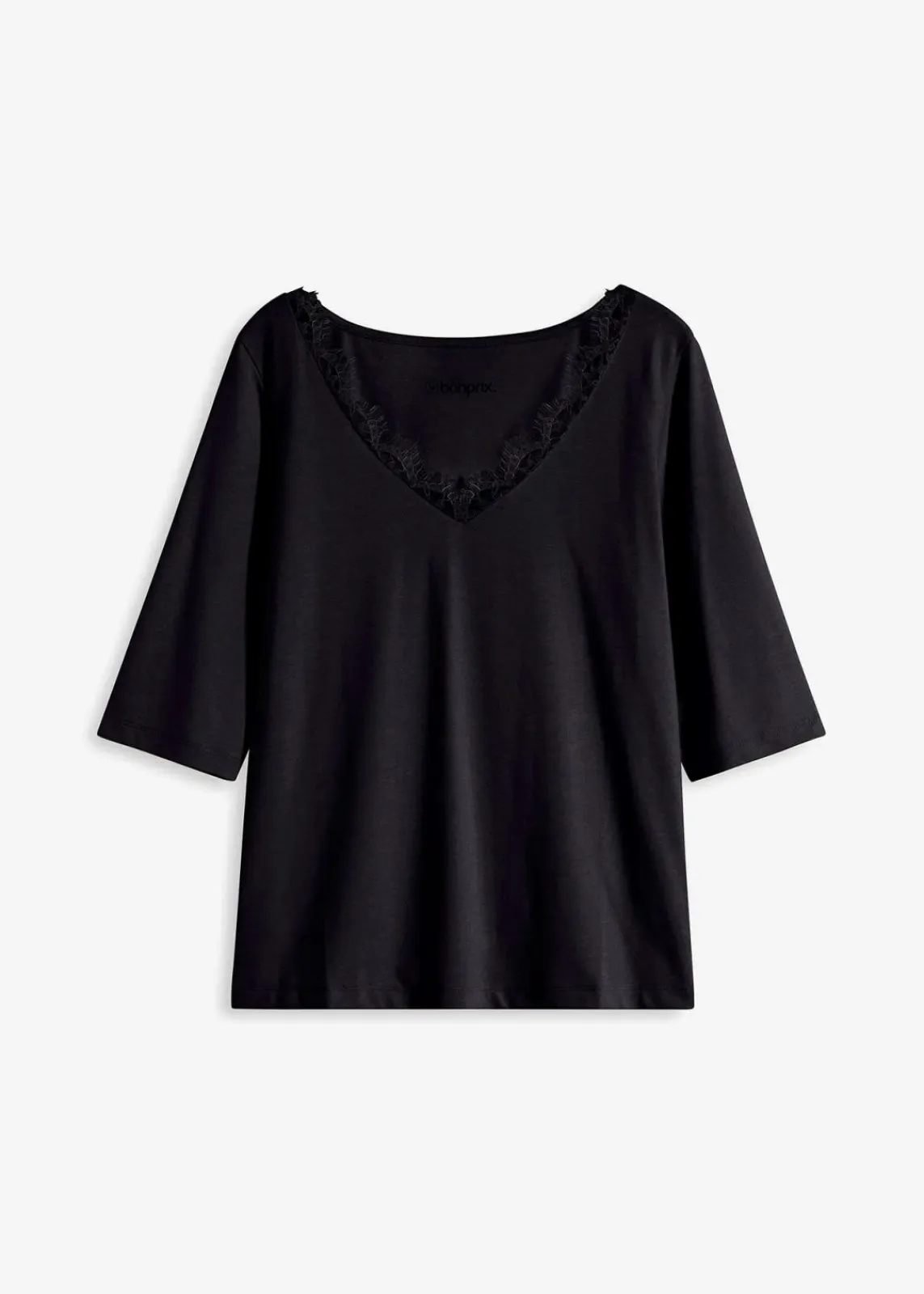 bonprix Shirts & Tops^Shirt mit Spitze schwarz