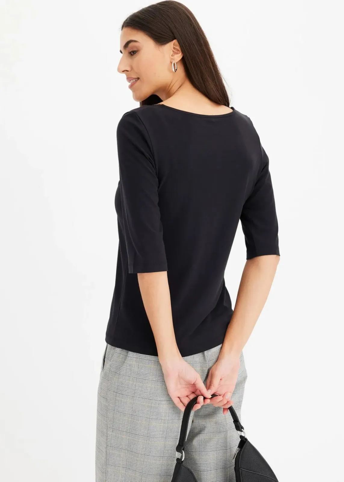 bonprix Shirts & Tops^Shirt mit Spitze schwarz