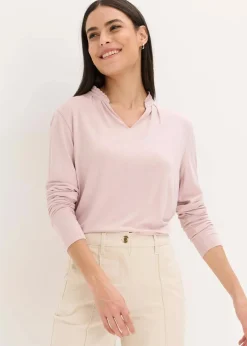 bonprix Shirts & Tops^Shirt mit Stehkragen mattrosa