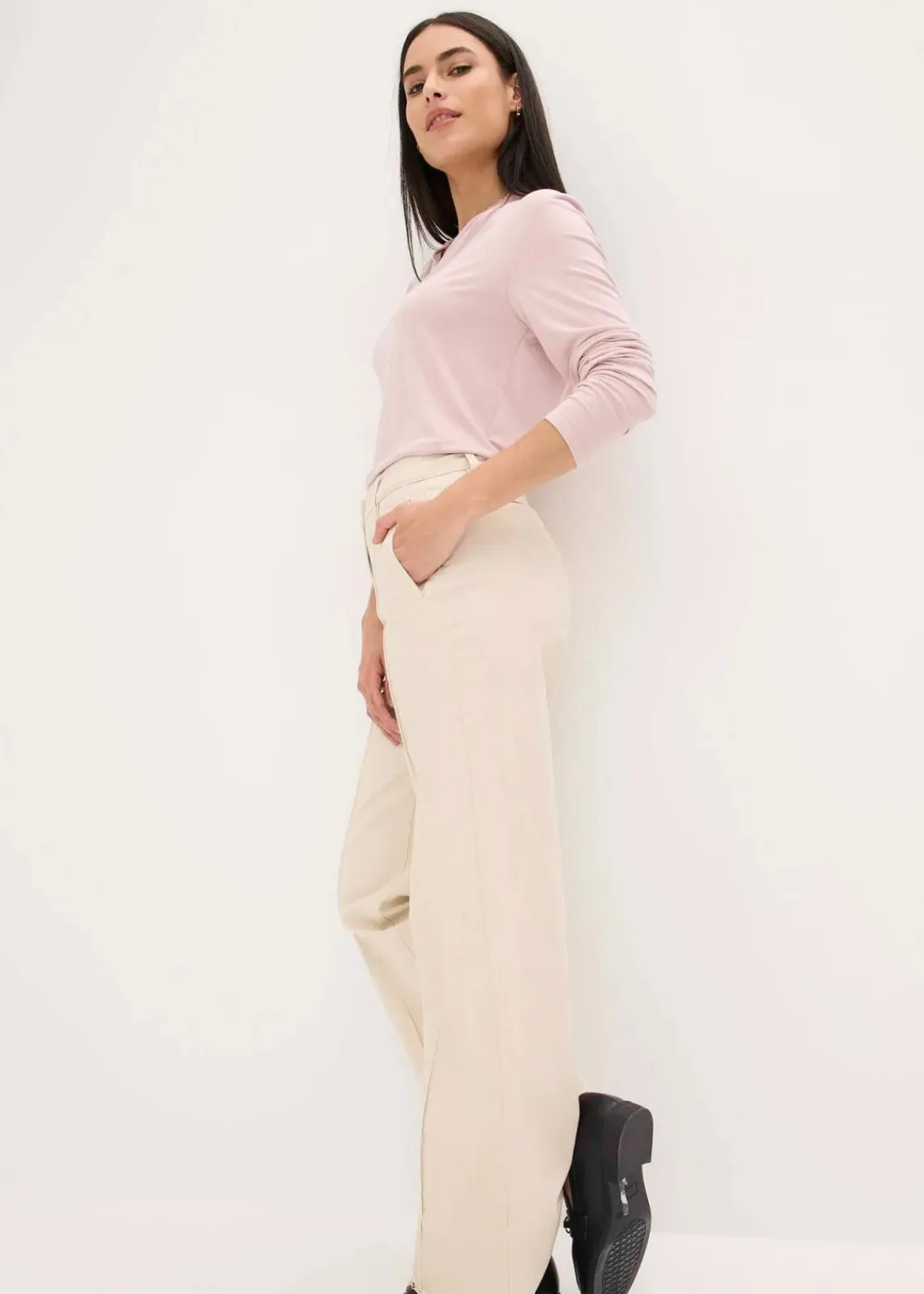 bonprix Shirts & Tops^Shirt mit Stehkragen mattrosa