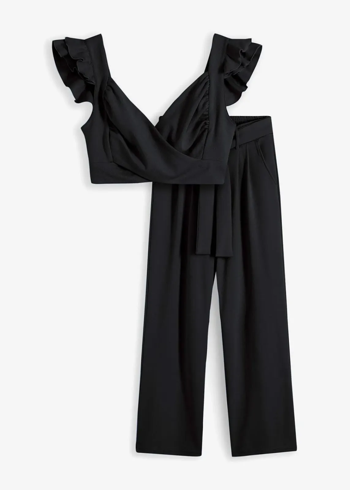 bonprix Bekleidung·Kleider|Zweiteiler & Sets^Shirt und Hose (2-tlg.Set) schwarz