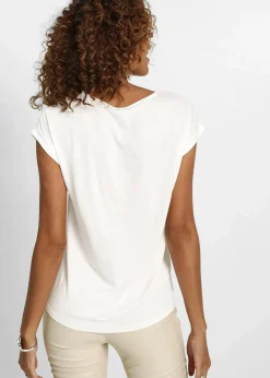 bonprix Shirts & Tops^Shirtbluse wollweiß bedruckt