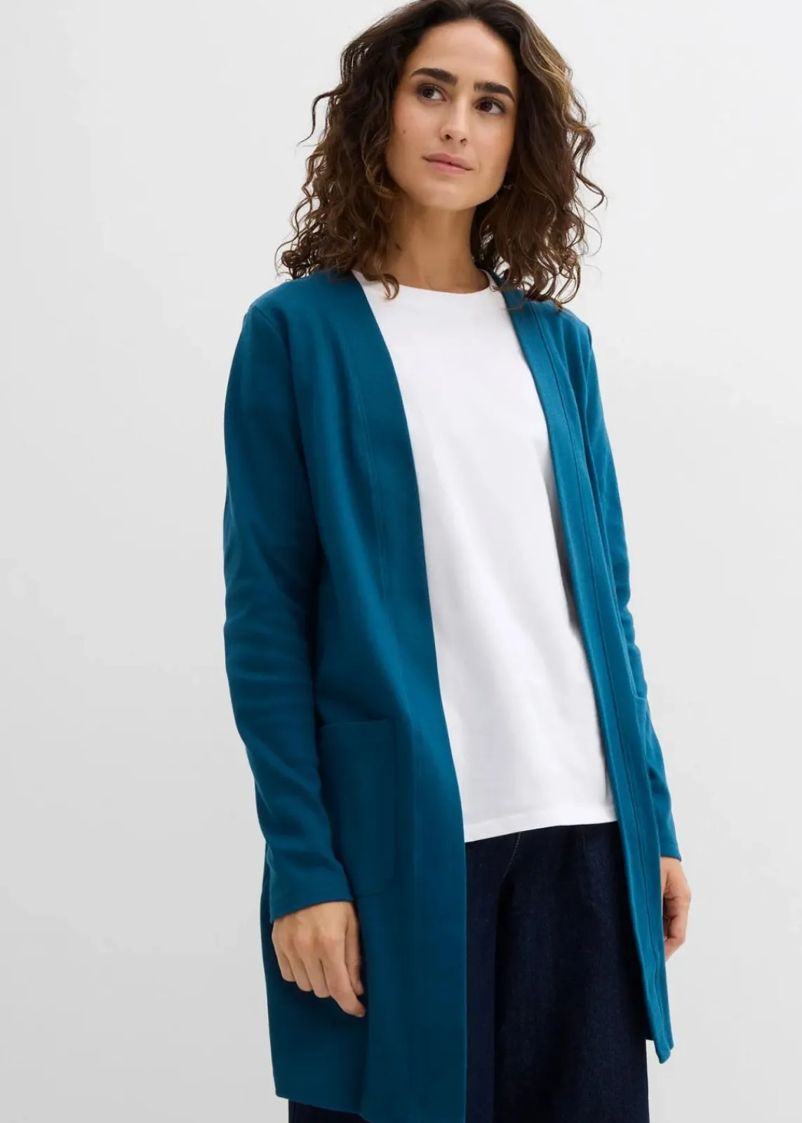 bonprix Shirts & Tops|Basics^Shirtjacke blaupetrol