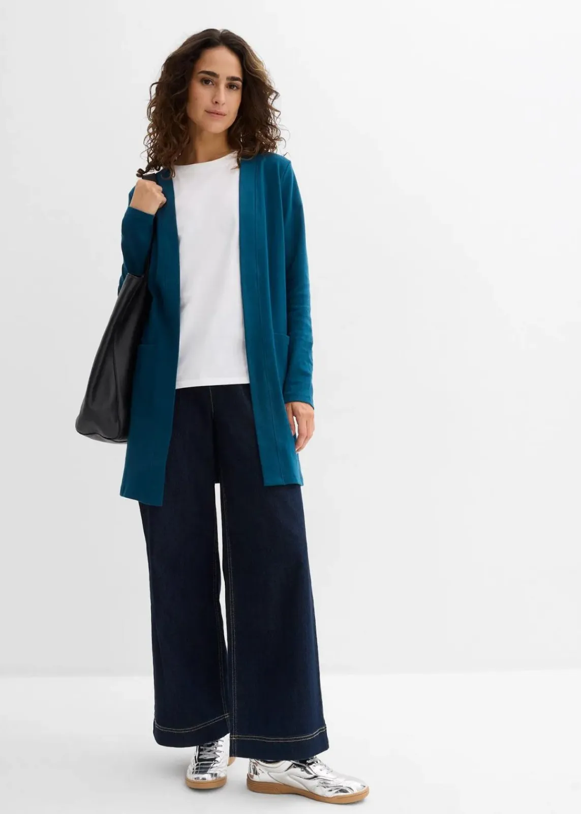 bonprix Shirts & Tops|Basics^Shirtjacke blaupetrol