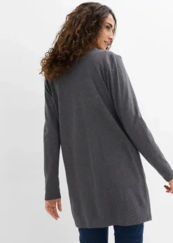 bonprix Bekleidung·Röcke|Nachhaltigere Materialien^Shirtjacke grau meliert meliert