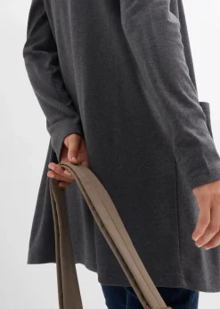 bonprix Bekleidung·Röcke|Nachhaltigere Materialien^Shirtjacke grau meliert meliert