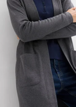 bonprix Bekleidung·Röcke|Nachhaltigere Materialien^Shirtjacke grau meliert meliert