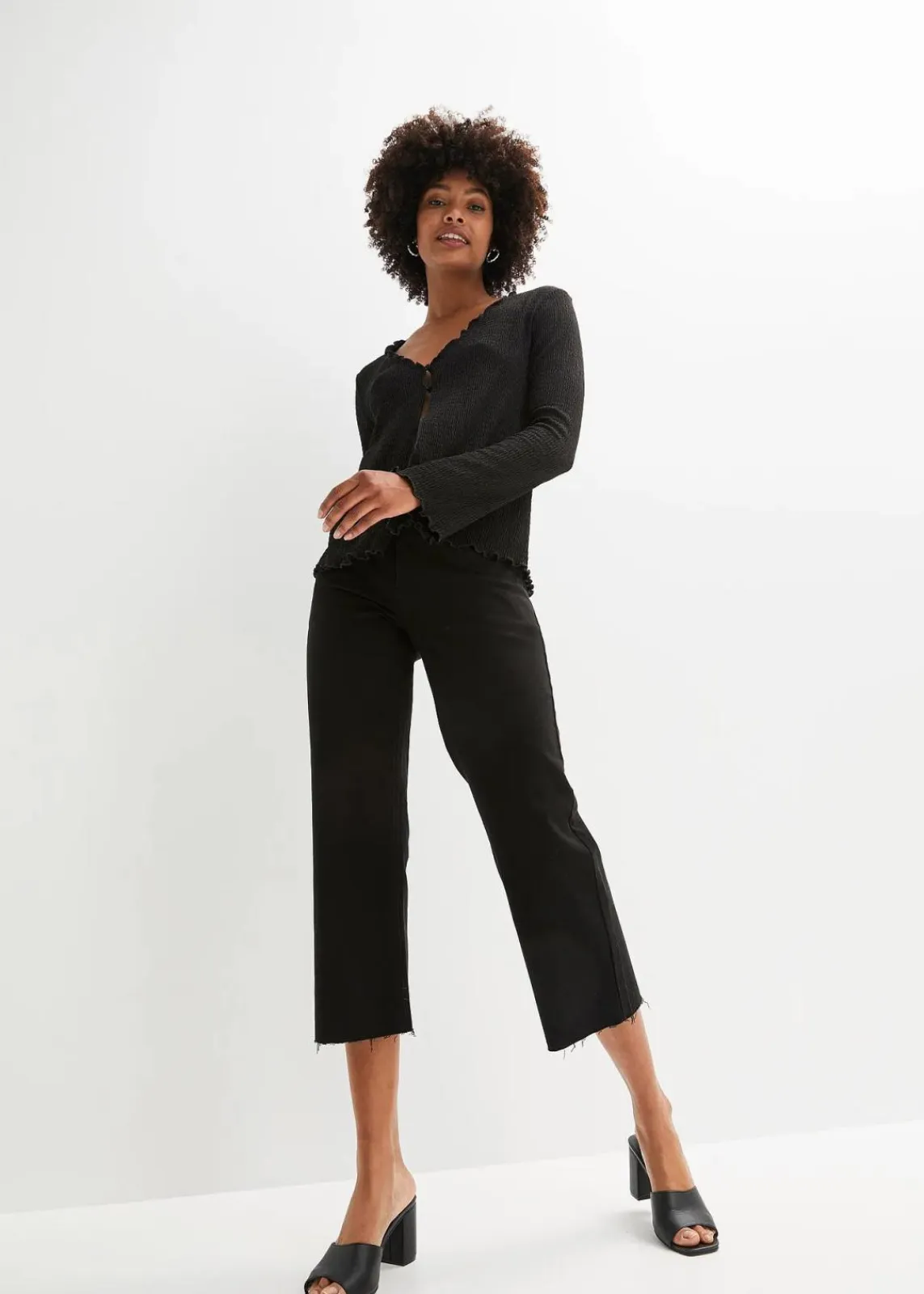 bonprix Shirts & Tops^Shirtjacke schwarz