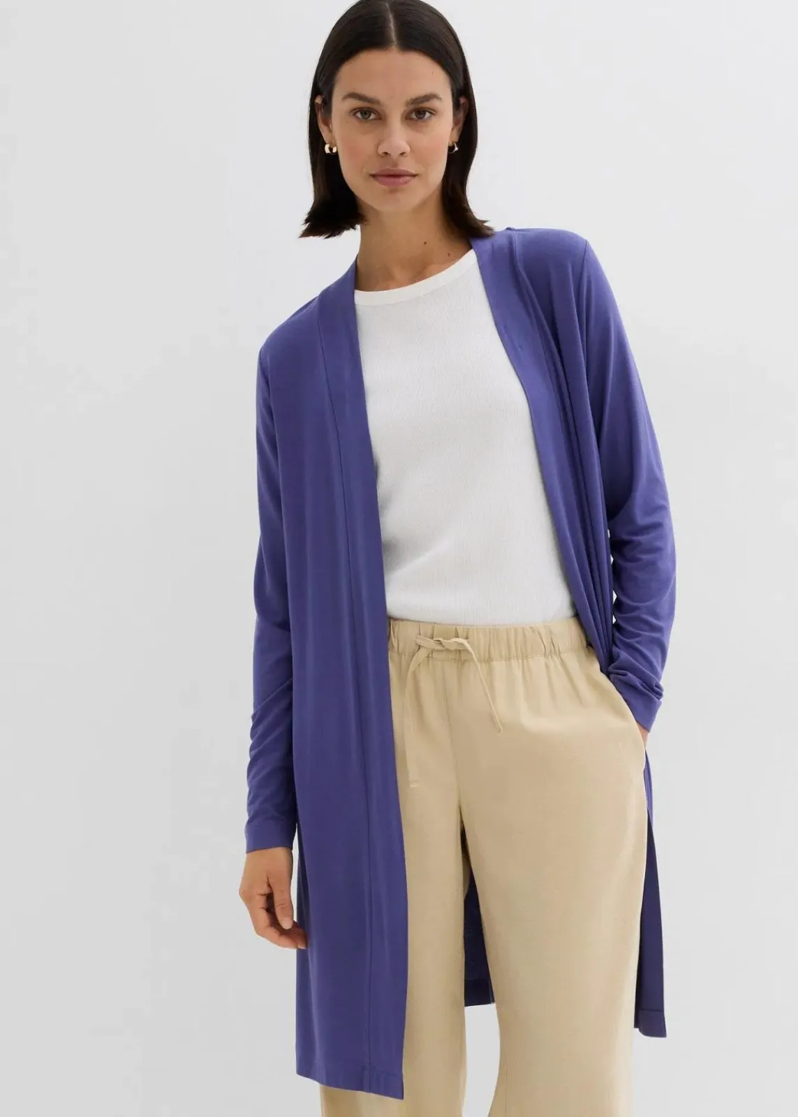 bonprix Shirts & Tops|Basics^Shirtjacke aus softem Viskose-Mix dunkelpazifik