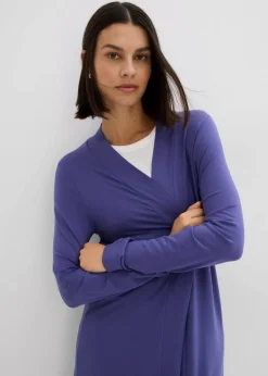 bonprix Shirts & Tops|Basics^Shirtjacke aus softem Viskose-Mix dunkelpazifik