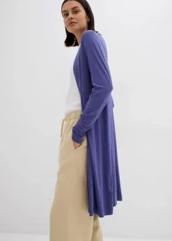bonprix Shirts & Tops|Basics^Shirtjacke aus softem Viskose-Mix dunkelpazifik