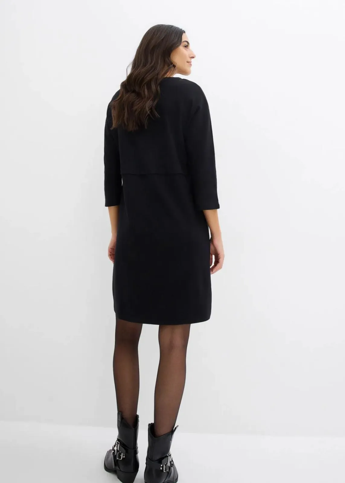 bonprix Bekleidung·Pullover & Strickjacken|Kleider^Shirtkleid aus Bio Baumwolle schwarz