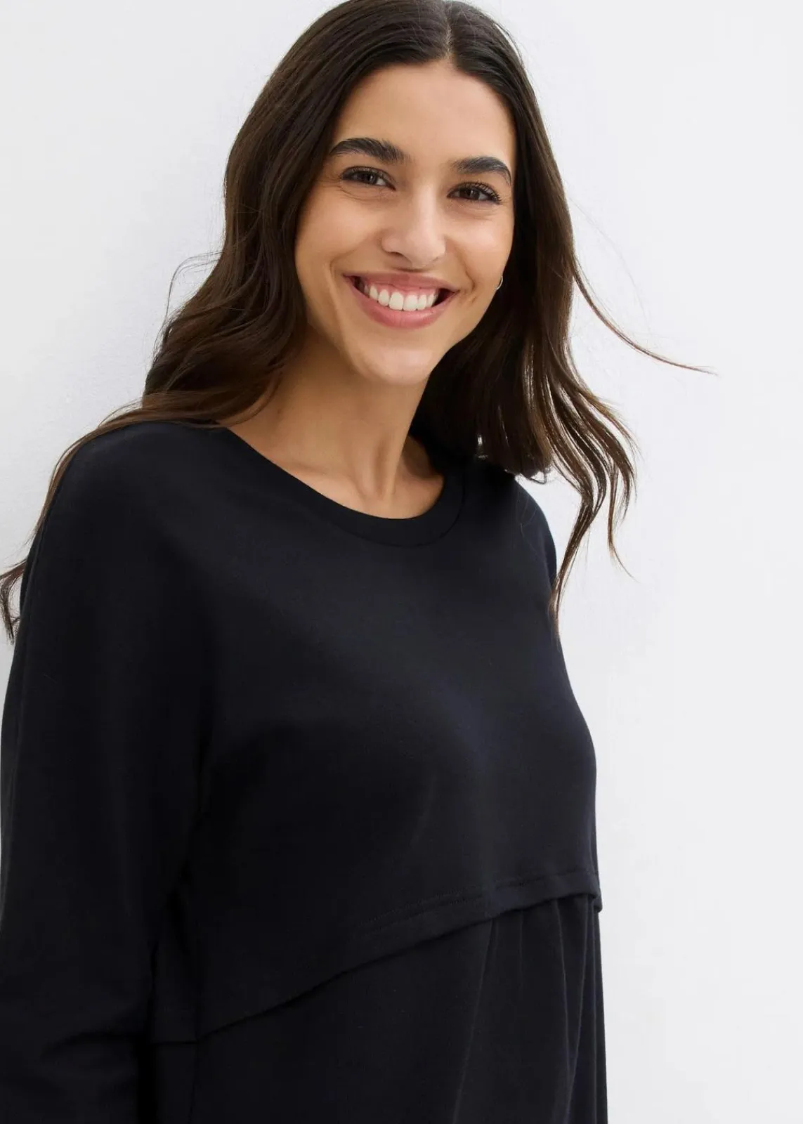 bonprix Bekleidung·Pullover & Strickjacken|Kleider^Shirtkleid aus Bio Baumwolle schwarz