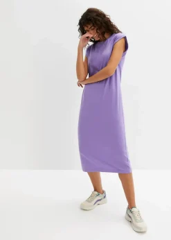 bonprix Bekleidung·Pullover & Strickjacken|Kleider^Shirtkleid aus Bio-Baumwolle helllila