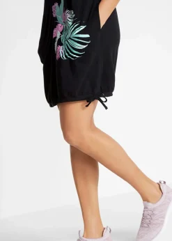 bonprix Strandmode|Bademode·Strandmode^Shirtkleid aus reiner Baumwolle schwarz