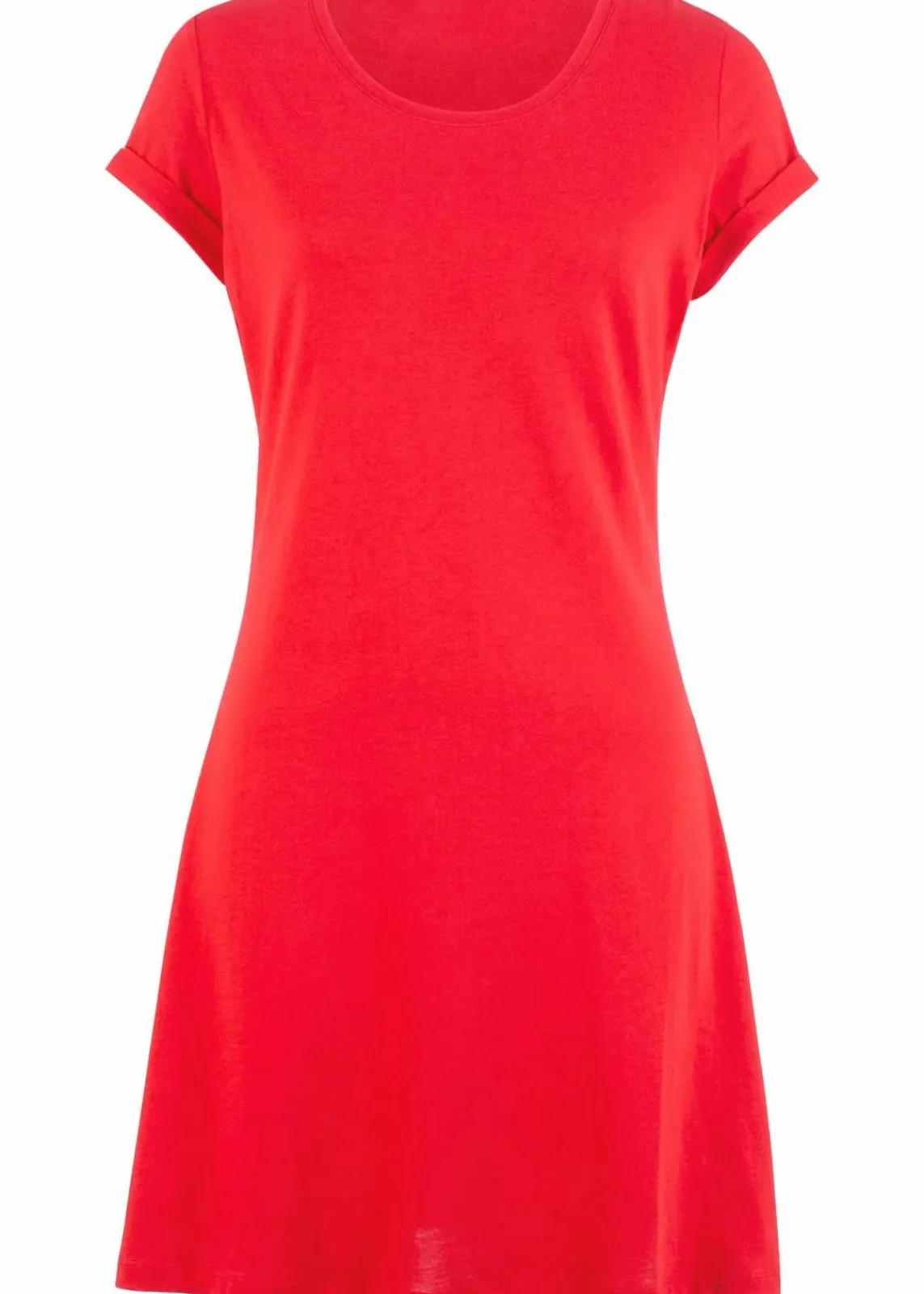 bonprix Nachhaltigere Materialien|Kleider^Shirtkleid aus reiner Bio-Baumwolle erdbeere