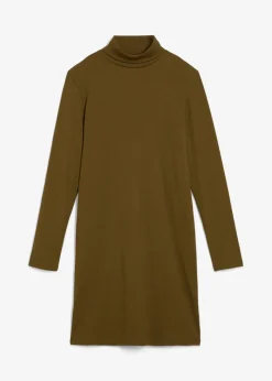 bonprix Bekleidung·Röcke|Bekleidung·Pullover & Strickjacken^Shirtkleid aus schwerer elastischer Ripp-Qualität erdoliv