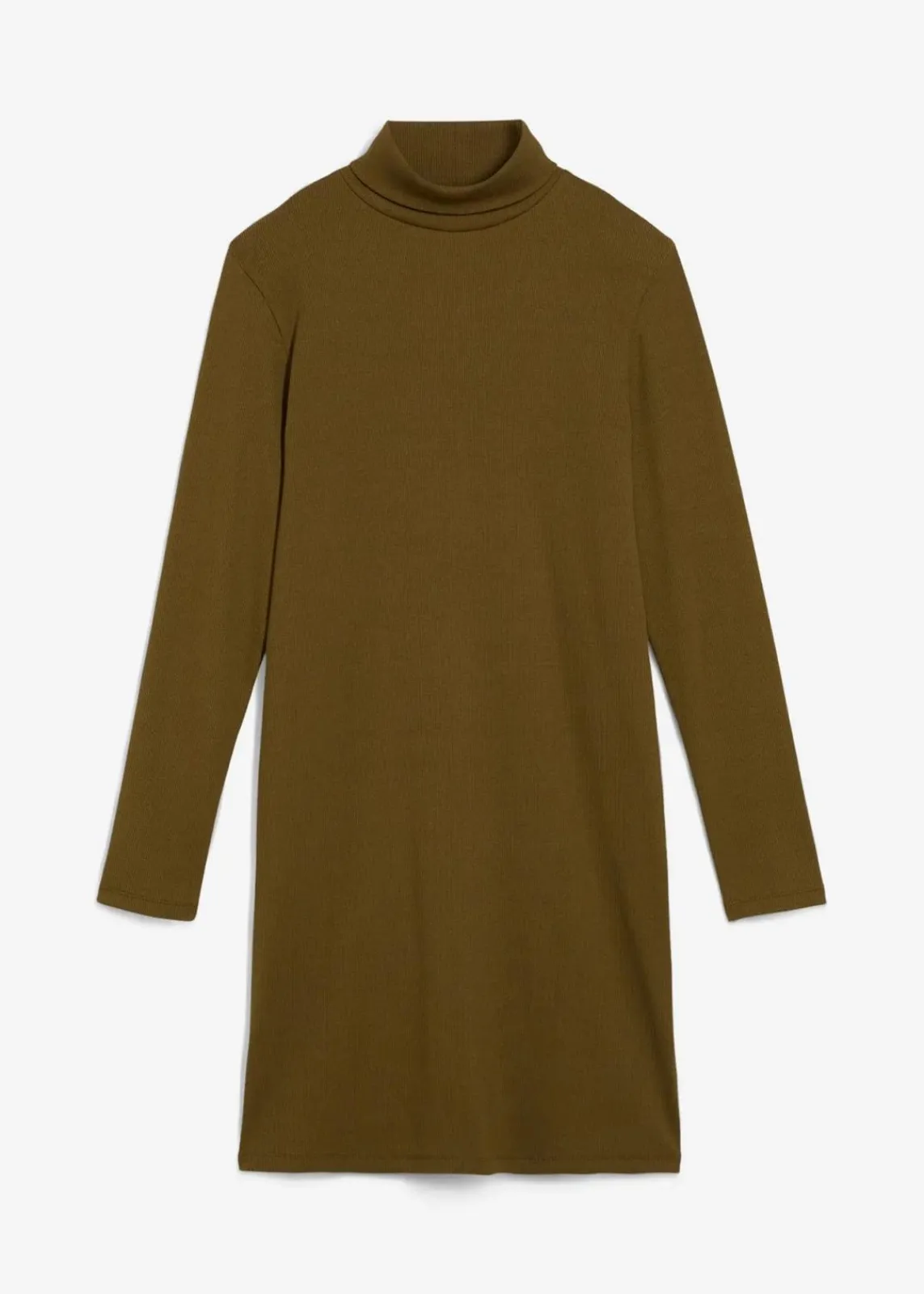 bonprix Bekleidung·Röcke|Bekleidung·Pullover & Strickjacken^Shirtkleid aus schwerer elastischer Ripp-Qualität erdoliv