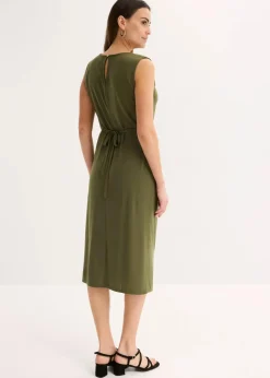 bonprix Bekleidung·Pullover & Strickjacken|Kleider^Shirtkleid mit Gürtel (2-tlg. Set) dunkelkhaki